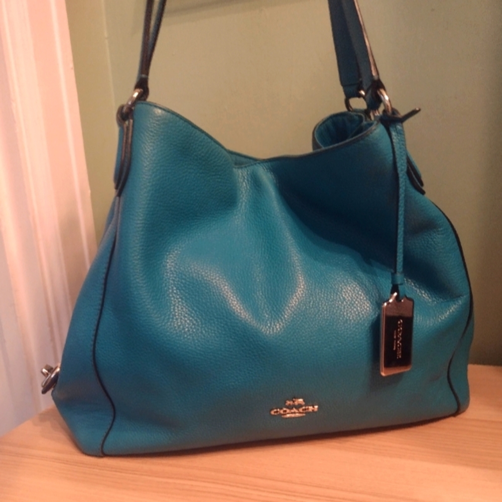 Coach Edie 31 Shoulder Bag Pebble Leather - Picture 2 of 16